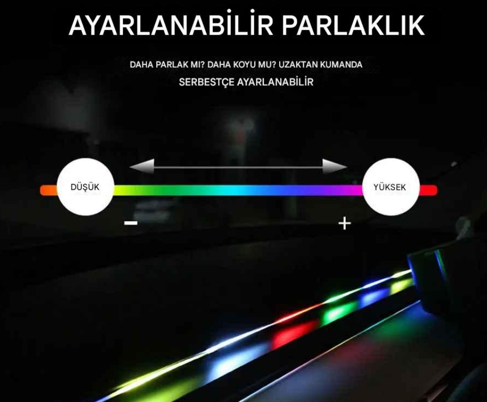 DazzleStore Kumandalı Araba İçi Neon
