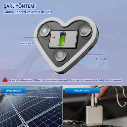 Güneş Enerjili Kablosuz Neon Atmosfer Işığı