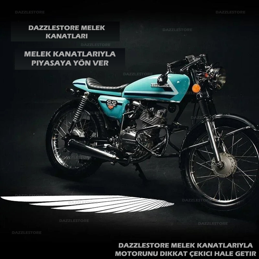 DazzleStore Motosiklet Melek Kanatları