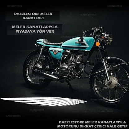 DazzleStore Motosiklet Melek Kanatları