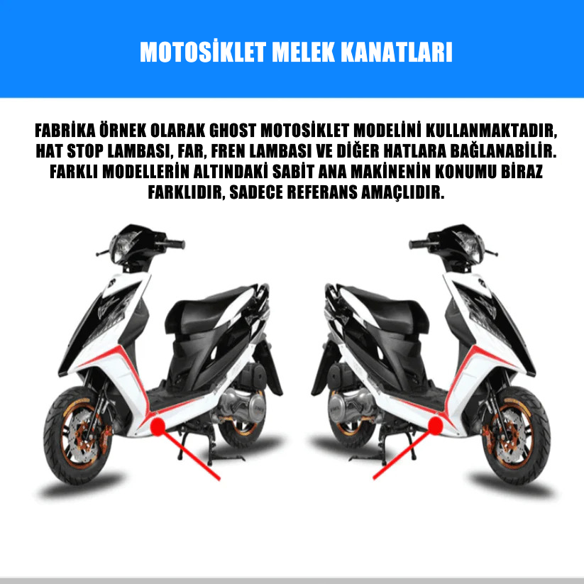 DazzleStore Motosiklet Melek Kanatları